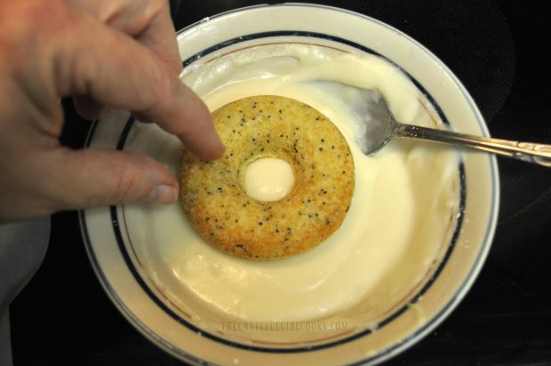 Glazed Lemon Poppy Seed Doughnuts / The Grateful Girl Cooks!