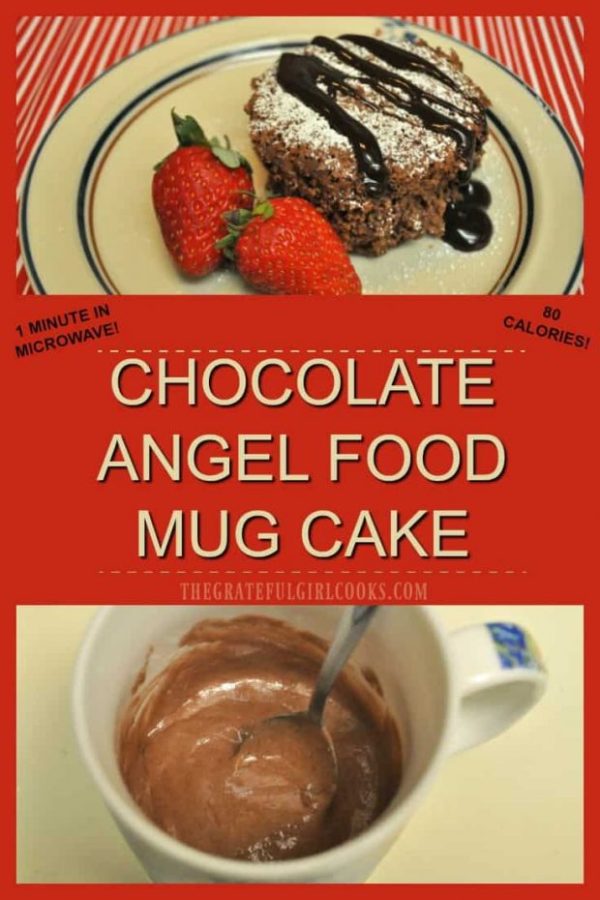 Make a master mix with two ingredients , then enjoy an easy "low-calorie" chocolate mug cake any time you want, cooked for only ONE MINUTE in a microwave! 