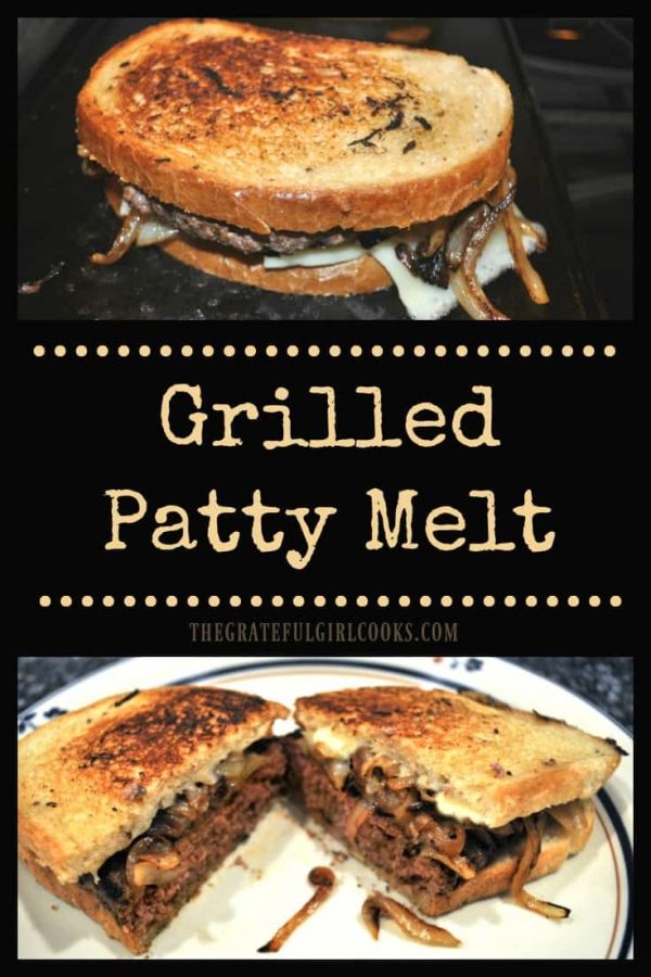 Make a classic grilled patty melt from the comfort of home! Seasoned beef, rye bread, caramelized onions, and gooey cheese create a delicious grilled sandwich!