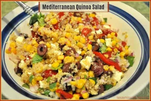 You'll enjoy this Mediterranean Quinoa Salad, with traditional Greek flavors of kalamata olives, feta cheese, roasted red peppers, and a simple dressing!