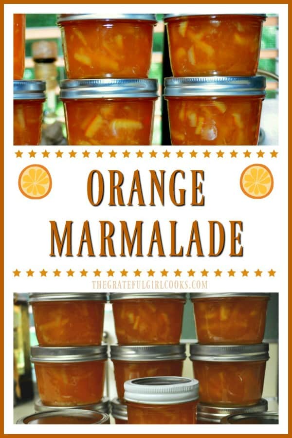 With a very small investment of time, you can make 12 delicious half-pints of homemade orange marmalade for long-term storage or to give as gifts.