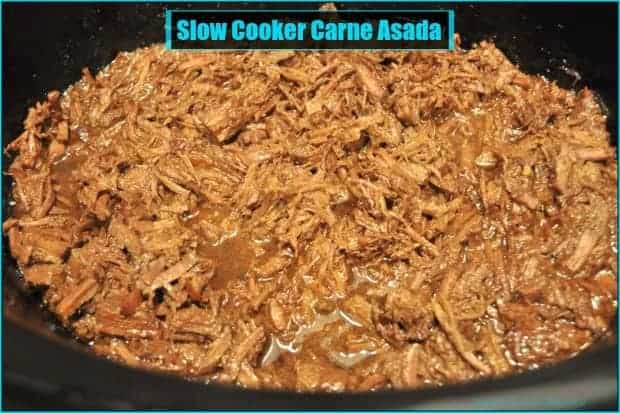 You're gonna love this delicious slow cooker carne asada style Mexican shredded beef, an easy, perfect filling for tacos, burritos, nachos, and enchiladas!