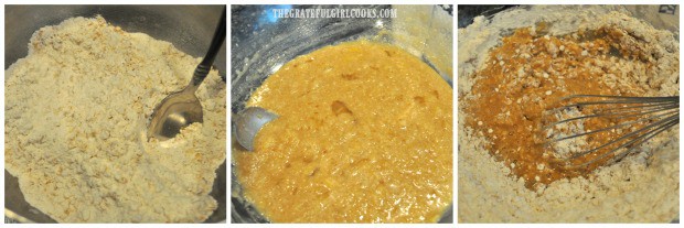 Making the batter for the berry coffeecake.