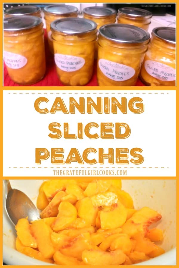 It's easy to save summer's bounty by canning sliced peaches for long term storage! Simple and economical way to preserve fresh peaches to enjoy year round!