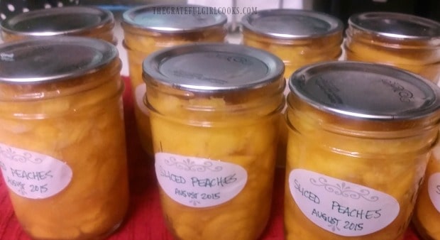 Canning sliced peaches for long term storage is simple and economical!