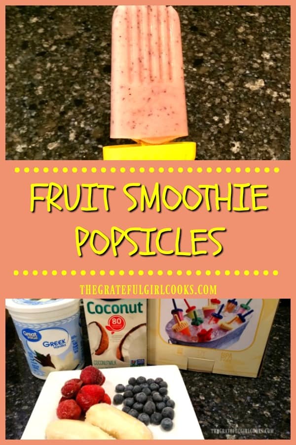 It's EASY and ECONOMICAL to make yummy homemade fruit smoothie popsicles! Enjoy a fresh fruit smoothie, popsicle style! You and your kids will love 'em!