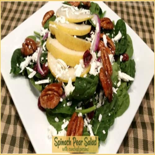 Spinach Pear Salad (and citrus dressing) The Grateful Girl Cooks!