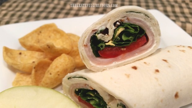 Turkey ranch rollups - close up photo.