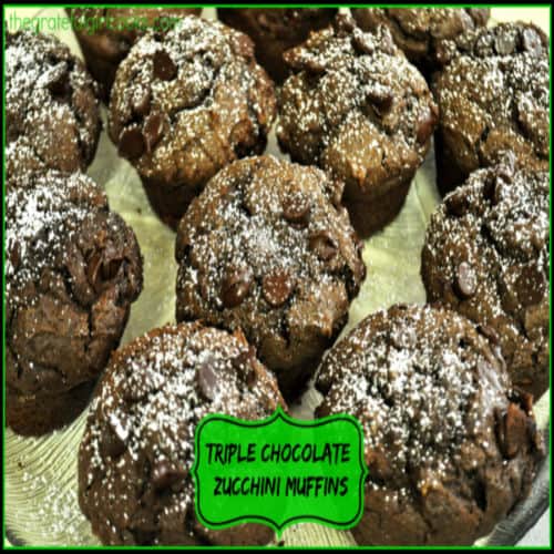 Triple Chocolate Zucchini Muffins / The Grateful Girl Cooks!