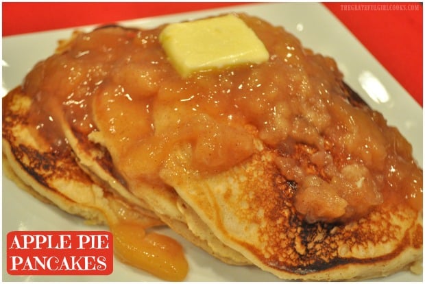 You can easily transform ordinary pancake mix into Apple Pie Pancakes, with only a couple added ingredients! You'll love this special breakfast treat!