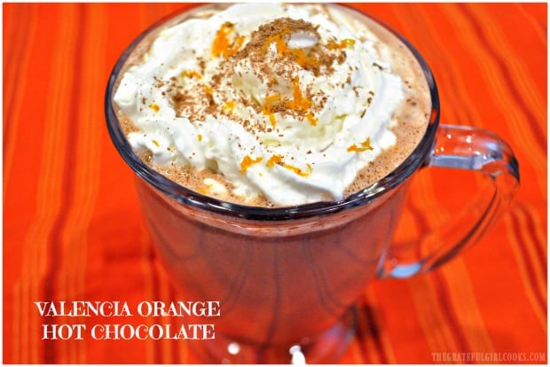 Make decadent, gourmet Valencia Orange Hot Chocolate from scratch in under 10 minutes! Recipe makes 2 servings, and is packed with flavor!