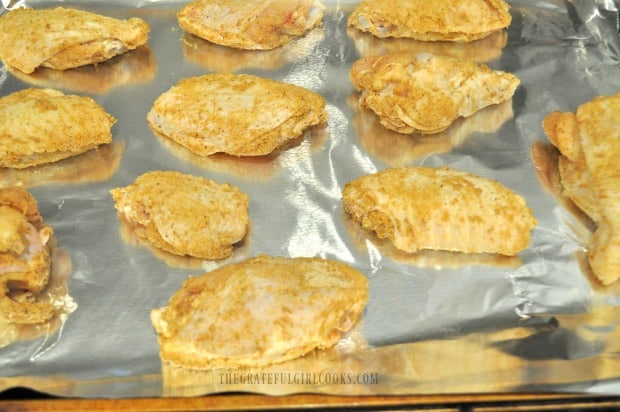 Baked Asian chicken wings are ready for the oven.