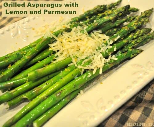 Grilled Asparagus With Lemon And Parmesan The Grateful Girl Cooks
