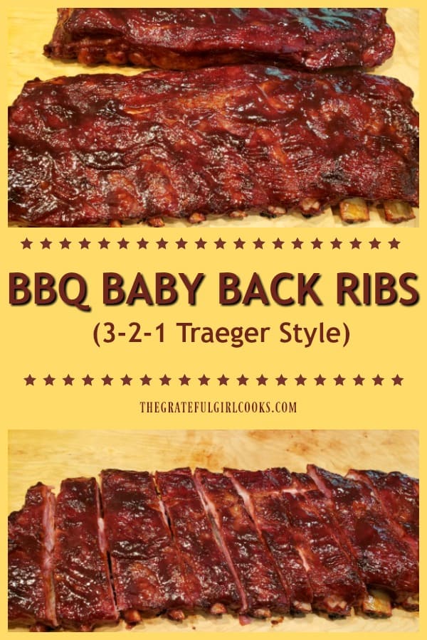 Make BBQ baby back ribs in "3-2-1" on a pellet grill. Ribs are smoked 3 hours, cooked in foil 2 hours, & grilled with sauce 1 hour! Easy & delicious.