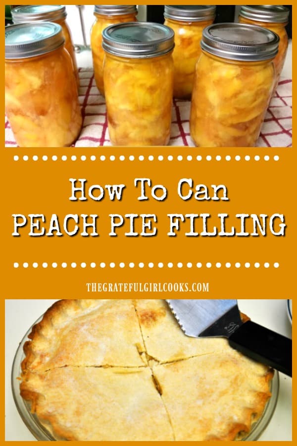 Learn how to can peach pie filling for long term storage in this tutorial. Enjoy the convenience of having jars of pie filling stored in your pantry.