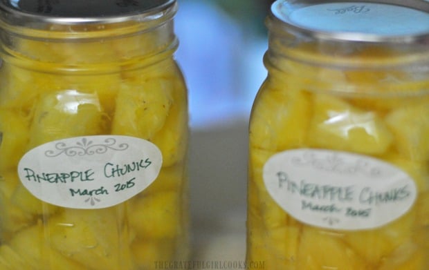 Just like that, you learned how to can pineapple in jars for long term storage!