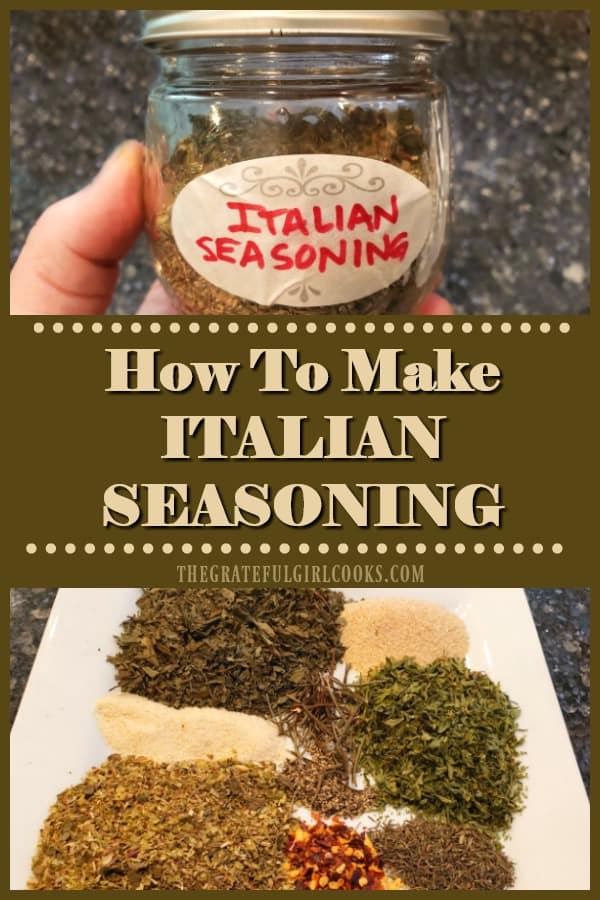 Learn how to make Italian seasoning mix in under 5 minutes! It's easy, and a handy spice mix to have in the pantry to help season Italian meals!