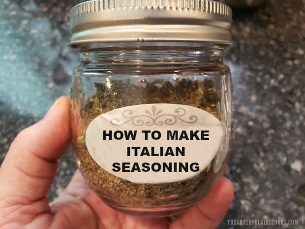 Learn how to make Italian seasoning mix in under 5 minutes! It's easy, and a handy spice mix to have in the pantry to help season Italian meals!