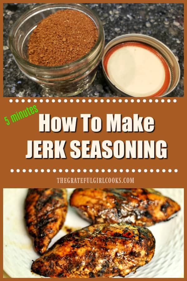 Need jerk seasoning mix to use in a recipe? Save a trip to the store and make this popular spice blend from scratch easily, in under 5 minutes!