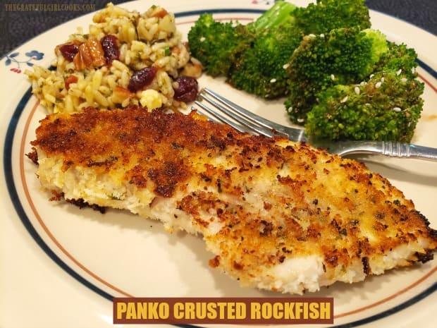 You'll enjoy this simple, delicious recipe for panko crusted rockfish! Fish fillets are seasoned, coated with crispy panko crumbs, and pan-seared.