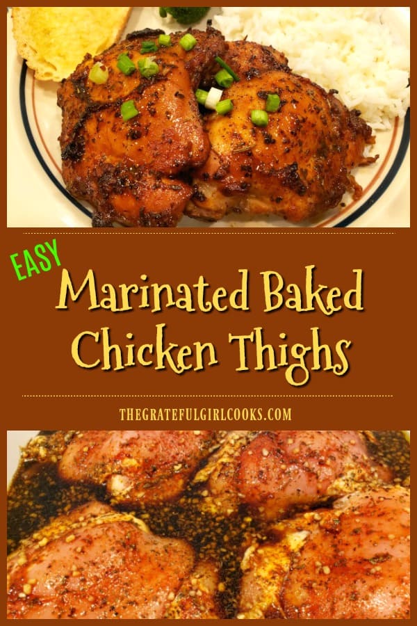 Marinated Baked Chicken Thighs