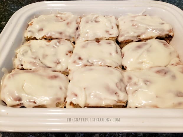 The successfully tested yeast was used to make homemade cinnamon rolls.