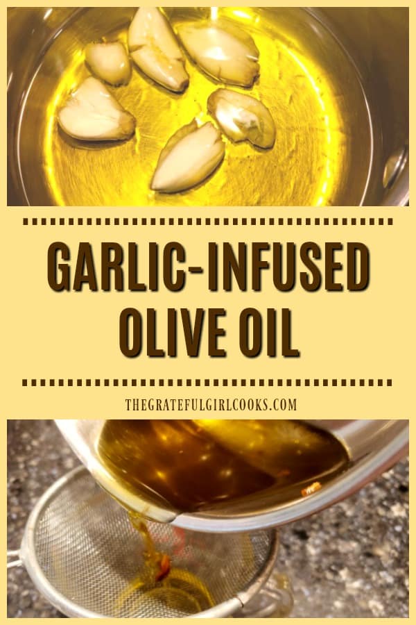 Need Garlic-Infused Olive Oil for a recipe? It's easy to make your own in minutes (with 2 ingredients), for salad dressings, veggies, & other dishes.