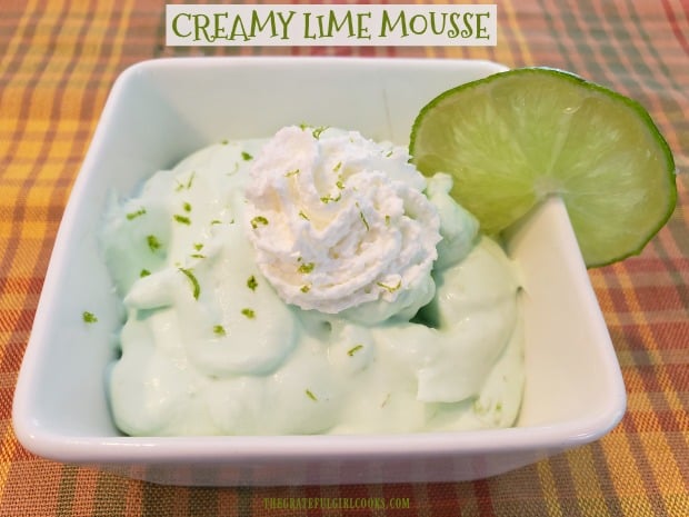 Looking for a light, delicious, flavor-filled EASY dessert? Try this cold, creamy lime mousse, which is made in 5 minutes using only 4 ingredients!