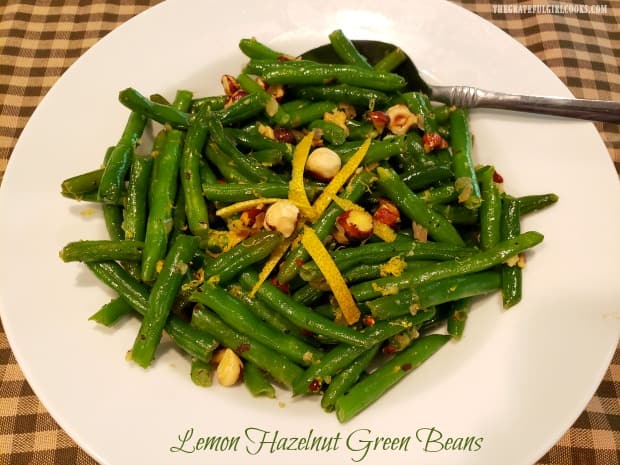 Lemon Hazelnut Green Beans are a delicious, flavor-filled side dish, and are a perfect choice for either a casual meal or a holiday feast!