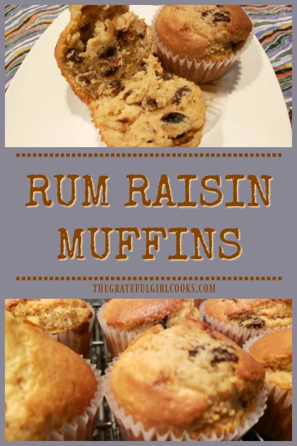 Rum Raisin Muffins are an easy to prepare breakfast treat! Brown sugar muffins filled with rum-soaked raisins! Recipe yields 1 dozen.