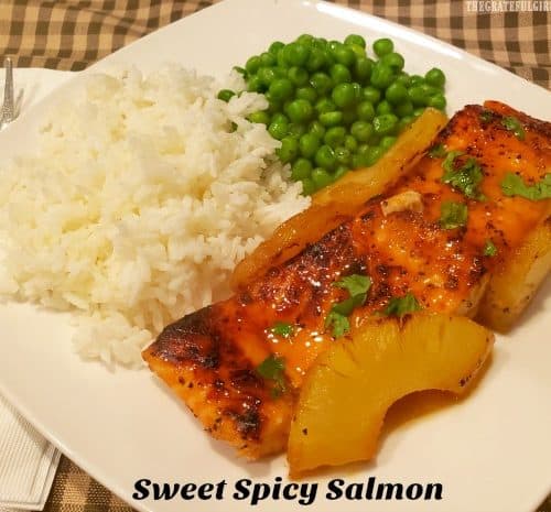 Sweet Spicy Salmon Easy And Baked The Grateful Girl Cooks