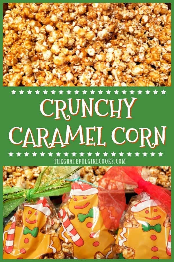 Learn how to make yummy, crunchy caramel corn at home! This delicious, easy treat is made with only a few ingredients and will be a big hit!