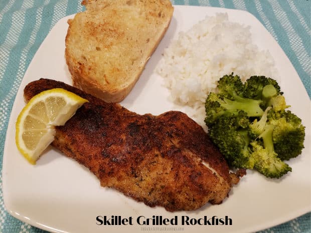 Skillet Grilled Rockfish is an easy, tasty dish that's ready in 15 minutes! Well-seasoned fish fillets are cooked in butter until browned.