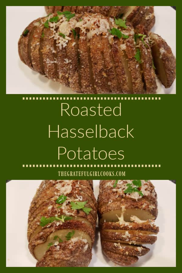 Roasted Hasselback Potatoes are a delicious side dish. Best known for their unique "fan-shaped" slices, they're buttery, and easy to make.