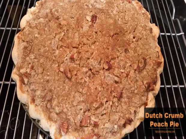 Make a Dutch Crumb Peach Pie to enjoy the taste of summer! A delicious, classic peach pie, covered with crumbly, buttery streusel topping!