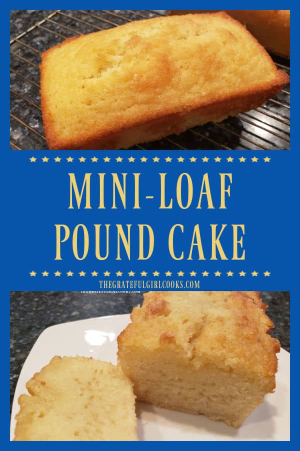 It's easy to make a yummy, mini-loaf pound cake with simple ingredients! Enjoy this small loaf, flavored with lemon zest and lemon juice!