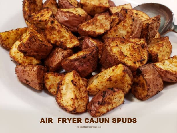 Make a batch of Air Fryer Cajun Spuds for a yummy side dish! No air fryer? These well-seasoned potatoes can also be roasted in the oven!