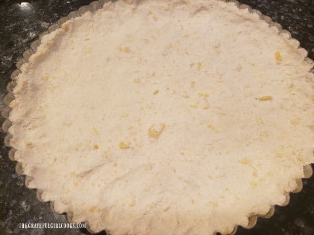 The tart crust is now formed and is ready for the fruit filling.
