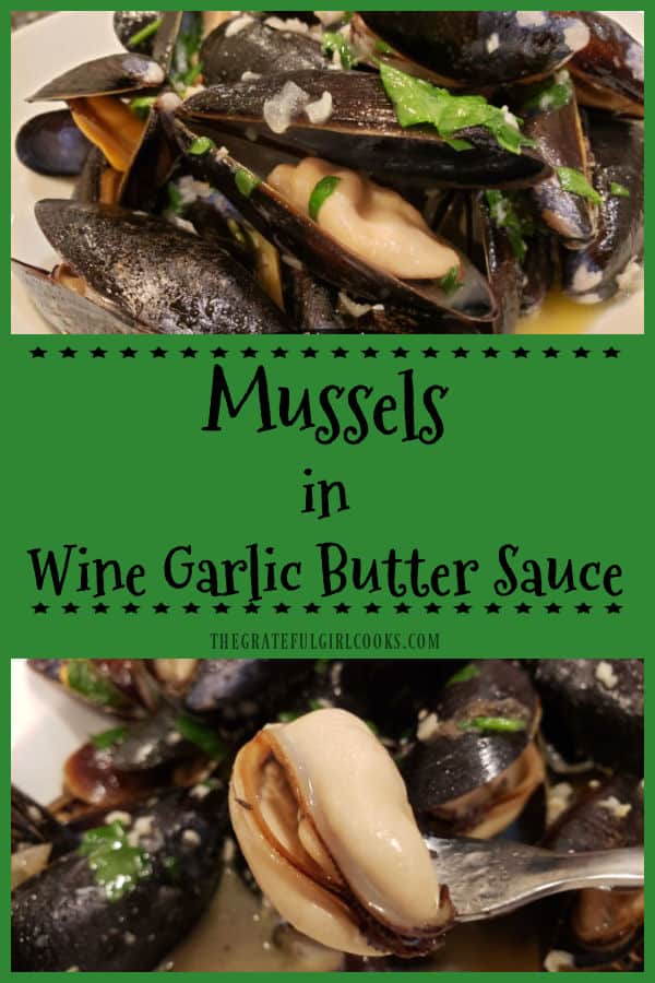 Mussels in Wine Garlic Butter Sauce