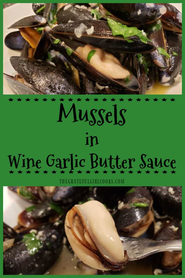 Mussels in Wine Garlic Butter Sauce are a delicious, decadent main course to serve, and are easier to make than you might think. 