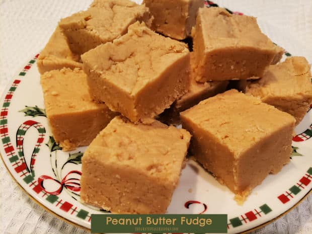 Make 3 dozen pieces of peanut butter fudge in 10 minutes, using only 4 ingredients! Delicious treat for the holidays or any time of year!