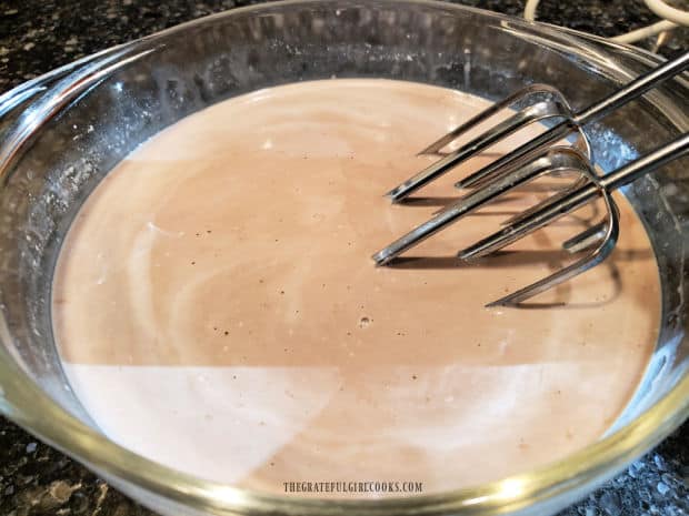 Electric mixer can also be used (on LOW) to combine coffee creamer ingredients.