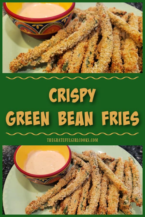 Watch how fast a plate of Crispy Green Bean Fries with Ranch/Sriracha dipping sauce disappears at a get together! They're easy and delicious!