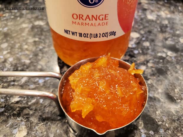 Orange marmalade is used to help flavor the spiced coffee with a burst of citrus.