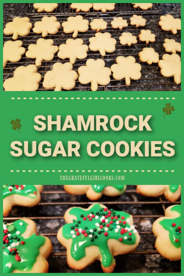 Make Shamrock Sugar Cookies for St. Patrick's Day! You'll love these soft cookies, which can be decorated with green icing, if desired (recipe included).