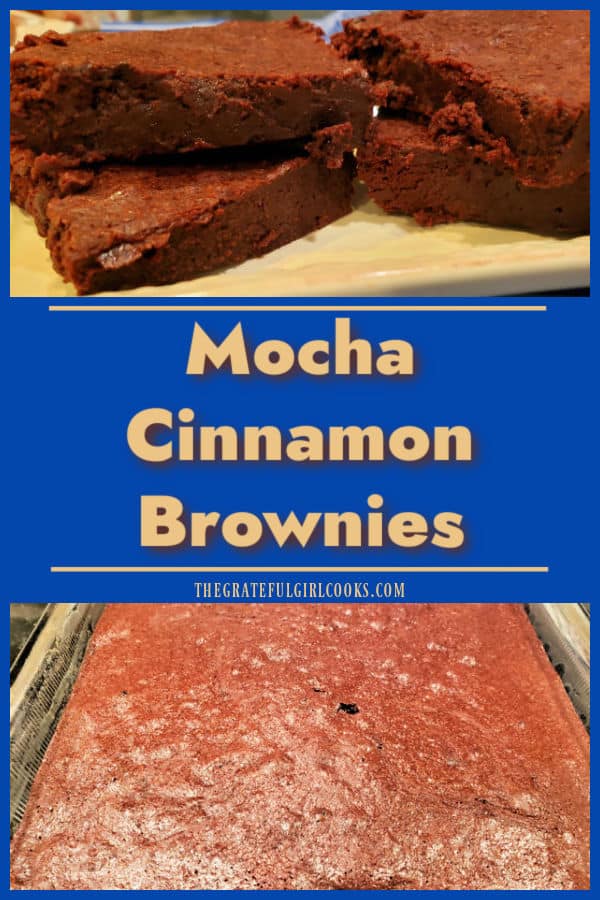 Whip up a pan of Mocha Cinnamon Brownies for a quick dessert! These brownies are fudgy and delicious, with hints of cinnamon and coffee.