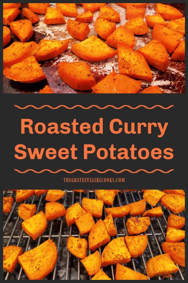 Roasted Curry Sweet Potatoes are a delicious and EASY side dish! Full of flavor from a simple spice mix, this recipe will yield 3-4 servings.