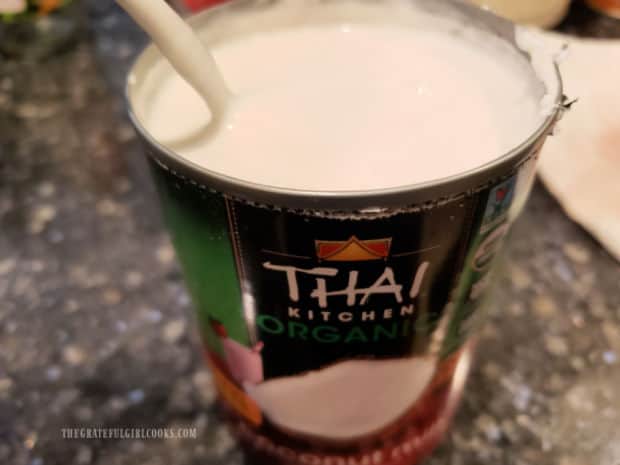 Canned coconut milk needs to be stirred well before using.