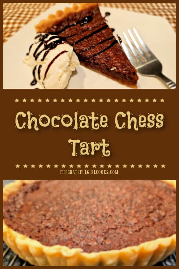 Make a classic, decadent Chocolate Chess Tart for those you love! This dense, fudge-like tart is easy to make and can be made as a pie, too!