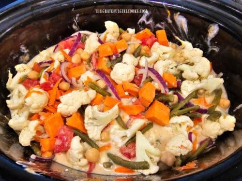 Slow Cooker Veggie Curry - The Grateful Girl Cooks!